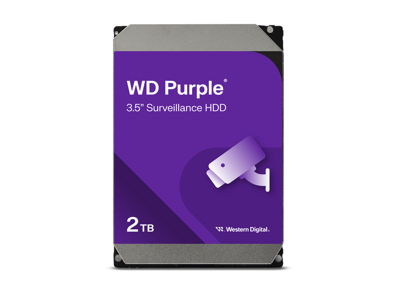 WD Purple WD23PURZ 2TB Hard Drive - 3.5" Internal - SATA (SATA/600) -