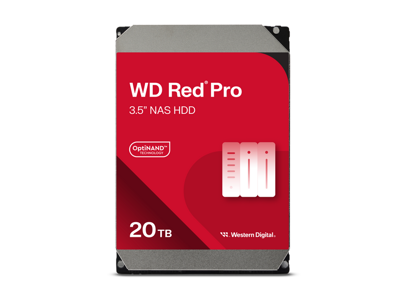 Western Digital 20TB WD Red Pro NAS Internal Hard Drive HDD - 7200 RPM, SATA 6