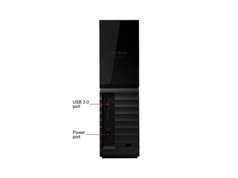 WD My Book 8TB Desktop External Hard Drive for Windows/Mac/Laptop, USB 3.0 Black