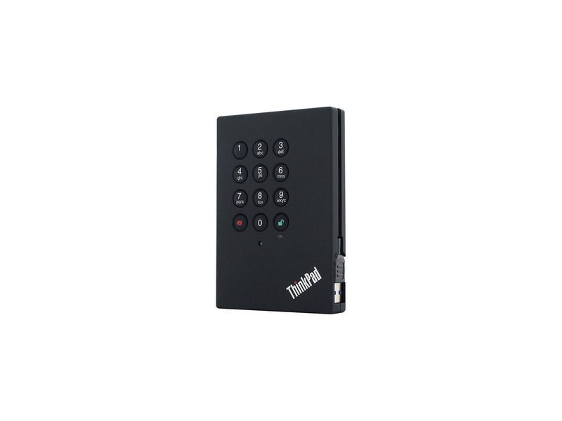 Lenovo ThinkPad 1TB USB 3.0 Portable Secure External Hard Drive Model 0A65621