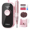 COSLUS ELECTRIC NAIL DRILL PROFESSIONAL RECHARGEABLE E51 - PINK - Brand New