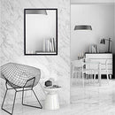 ANDY STAR Bathroom Mirror Wall Mounted 24x36x2 Inch Black Wood Deep Frame - Brand New