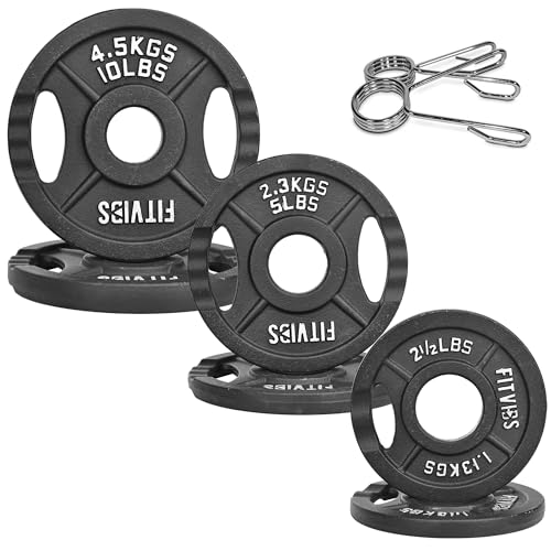 FITVIDS 2" Olympic Cast Iron Plate Weight Plate Strength - Scratch & Dent