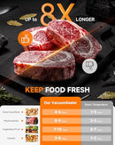 AOBOSI 95KPA AUTOMATIC VACUUM SEALER 9-IN-1 FOOD SEALER DRY/MOIST/LIQUID FOODS - Like New