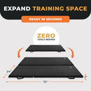BalanceFrom 6x2 Feet 3-Panel Folding Gymnastics Mat 2 Inch Thick Pad - Black - Brand New