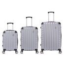 BRONCO POLO LUGGAGE MALETAS BAG SUITCASE 3 PCS - SILVER Like New