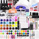 Morovan Acrylic Nail Kit with Drill and Lamp - 4 Colors - Like New