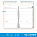 BLUE SKY 2026 WEEKLY MONTHLY PLANNER CALENDAR 5" X 8" CLEAR POCKET COVER LAILA - Brand New