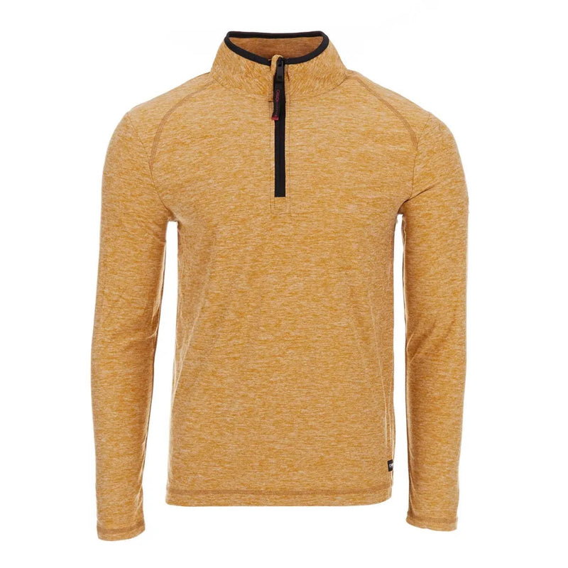CANADA WEATHER GEAR MEN'S 1/4 ZIP PULLOVER - SIZE: MEN S - HONEY MUSTARD - Brand New