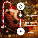 PINPON Candy Cane Lights 22" 10 Pack Christmas Candy Cane Pathway Light - Brand New