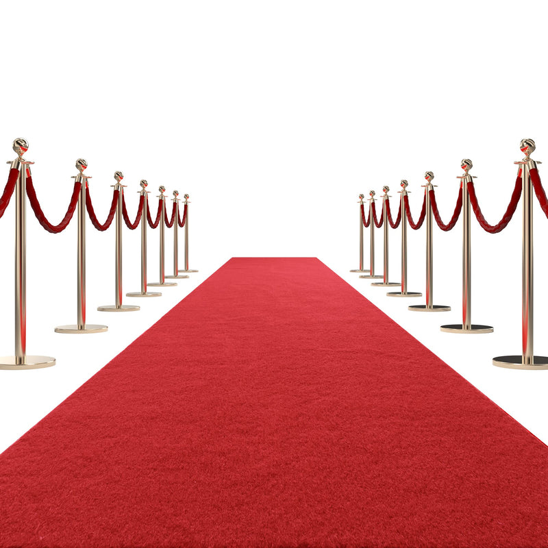 HOMBYS 450 GSM Extra Thick Red Carpet Runner for Partys & Events 3x10 ft - Brand New