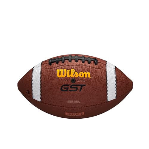 WILSON GST SPEEDSKIN FOOTBALLS - OFFICIAL SIZE - BROWN - Like New