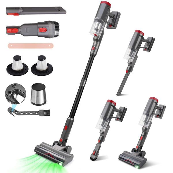 PRAVOLE CORDLESS STICK VACUUM CLEANER - BLACK - Like New