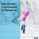 Superio Snow Slider Mat, Flexible Snow Sled Flying Carpet, Roll up Sleds (Pink) - Like New