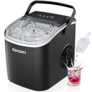 EUHOMY COUNTERTOP ICE MAKER MACHINE, 26LBS, AUTO-CLEANING, Z5812H - BLACK - Like New