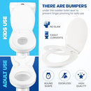 UMIEN POTTY TRAINING TOILET SEAT WITH TODDLER SEAT - MAGNETIC - WHITE - Like New