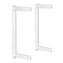 DELTA 2-TIER PREMIUM FLOATING WALL SHELF BRACKET HARDWARE KIT - WHITE - Like New