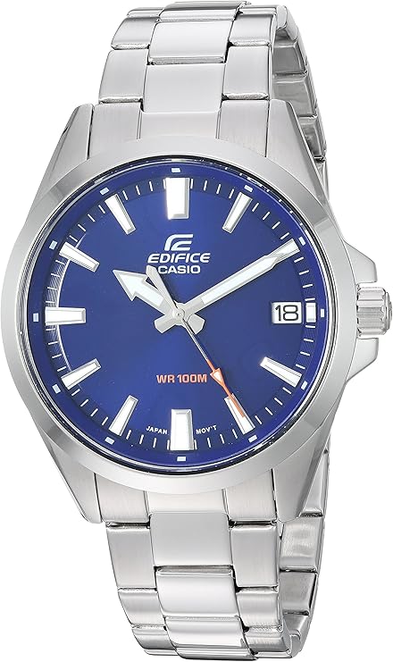 Casio EFV-100D-2AVUEF Edifice Analog Display Quartz Watch - Blue Face/Silver Like New