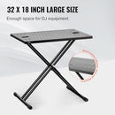VEVOR DJ TABLE STAND 32" X 20" PORTABLE DJ LAPTOP LIGHTWEIGHT DJ STAND - BLACK - Like New