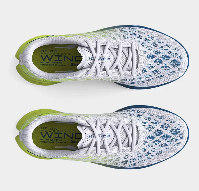 Under Armour Flow Velociti Wind 2 Neutral Running Shoe 3024903 White/Yellow 11.5 - Brand New