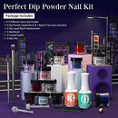 19 Pcs AZUREBEAUTY Dip Powder Nail Kit Starter 12 Colors - B08S6LSTBY - Brand New