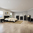 ADEPTUS JELA EASY PIECES SOLID WOOD 3 DRAWER END TABLE/NIGHTSTAND, 77245 - BLACK - Like New