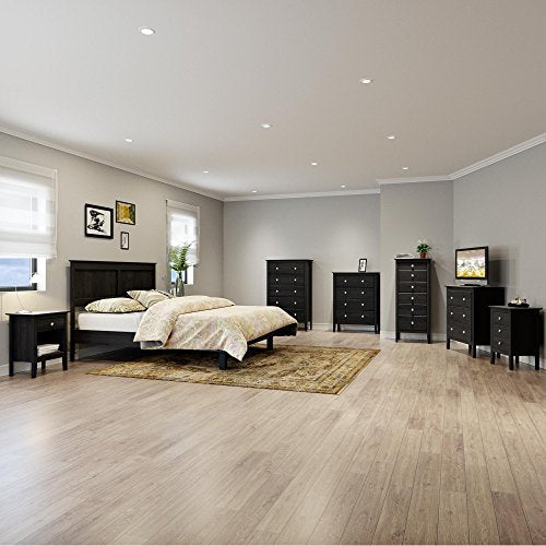 ADEPTUS JELA EASY PIECES SOLID WOOD 3 DRAWER END TABLE/NIGHTSTAND, 77245 - BLACK - Like New