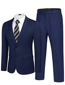 COOFANDY Men's 2 Piece Suits Classic Fit 2 Button Dress Suits Tuxedo Jacket - Like New