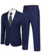 COOFANDY Men's 2 Piece Suits Classic Fit 2 Button Dress Suits-Size L-Navy - Like New