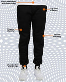 GALAXY BY HARVIC MEN'S SLIM FIT FLEECE JOGGER PANTS MEN XL BLACK - Brand New