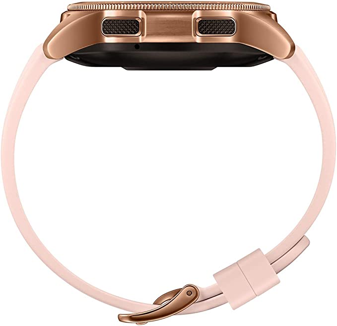 Samsung Galaxy Watch 42mm LTE Stainless Steel Pink Rubber Band - Rose Gold Like New