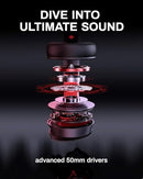 acer Wireless Gaming Headset PS5 Headset with 2.4GHz for Ps5 Ps4 PC Switch RED - Like New