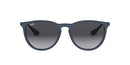 RAY BAN WOMEN'S Rb4171 Erika Round Sunglasses Rubble Blue Frame - Like New