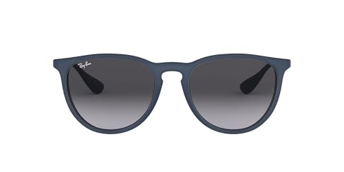 RAY BAN WOMEN'S Rb4171 Erika Round Sunglasses Rubble Blue Frame - Like New