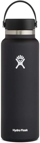 HYDRO FLASK 40 OZ WIDE FLEX CAP BLACK W40BTS001 - Like New