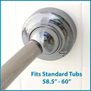 ROTATOR RODS FOR STANDARD TUBS 58.5" - 60" - BRIGHT CHROME - Like New