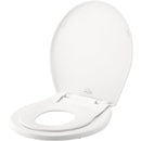 MAYFAIR LITTLE2BIG TOILET SEAT BUILT-IN TODDLER POTTY TRAINING SLOW CLOSE WHITE - Like New