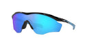 OAKLEY MENS OO9343 M2 XL RECTANGULAR SUNGLASSES - POLISHED BLACK/PRIZM SAPPHIRE - Like New