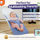 ComfyBumpy Bouncer Seat - Safe, Portable Bouncy Seat for Newborn Babies - Blue - Like New