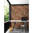 30.75 sq. ft. Red West End Brick Peel and Stick Wallpaper - Brand New
