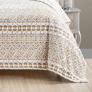 TALA PLAZATEX PRINTED LUXURIOUS ULTRA SOFT LIGHTWEIGHT BLANKET, 90X90 - BEIGE - Brand New