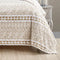 TALA PLAZATEX PRINTED LUXURIOUS ULTRA SOFT LIGHTWEIGHT BLANKET, 90X90 - BEIGE - Brand New