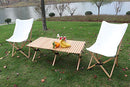 Benewin Camping Folding Wood Table, Picnic Table, Cake Roll Wooden Table - New - Brand New