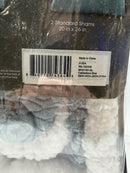 ARTISTIC LINEN COMPASS HOME REVERSIBLE COMFORTER FULL/QUEEN - CABLESTONE BLUE - Brand New