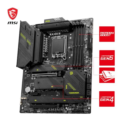 MSI MAG Z790 TOMAHAWK MAX WIFI GAMING MOTHERBOARD ATX LGA 1700 - Black - Like New