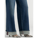 JESSICA SIMPSON FREESIA WIDE LEG JEANS, 32" INSEAM - SIZE: WOMEN 12 - DARK WASH - Brand New