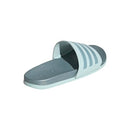 Women Adidas Adilette Comfort Halo Mint/Magic Grey Metallic Slide Sandal 8 - Like New