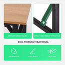 AZL1 LIFE CONCEPT DESK, 47IN FOLDING COMPUTER TABLE - BLACK FRAME/LIGHT WALNUT 2 - Like New