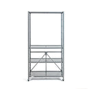 ORIGAMI R2 ADJUSTABLE 4-TIER METAL SHELF RACK ON WHEELS - GRAY - Like New