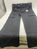 BLU ROCK NEW YORK BLACK STRETCH CARGO PANTS - SIZE: MEN 34 - BLACK - Brand New